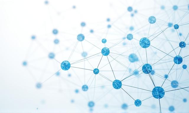 Illustration von Datennetzwerken und Sicherheit